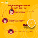 غسول الوجه المفتح بالليمون والكرز من Everyuth Naturals - 2 × 150 جم