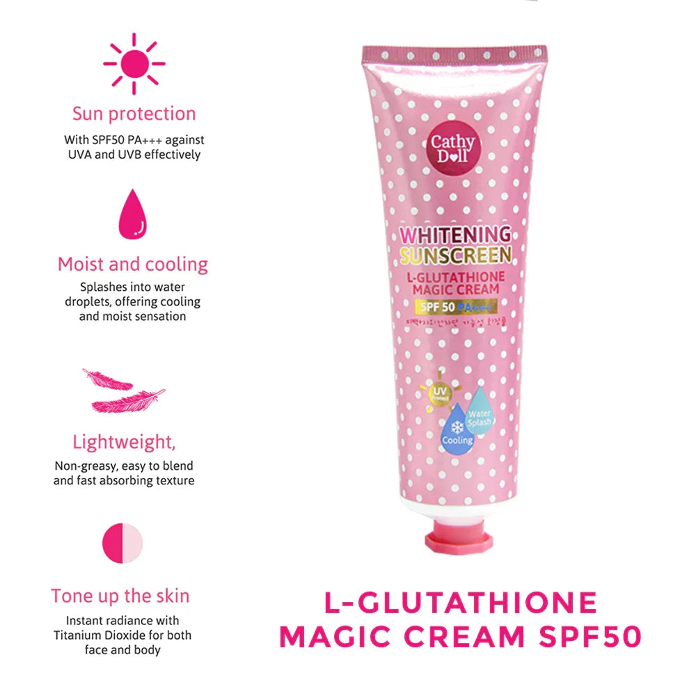 Cathy Doll L-Glutathione Magic Cream Sunscreen SPF 50 PA+++