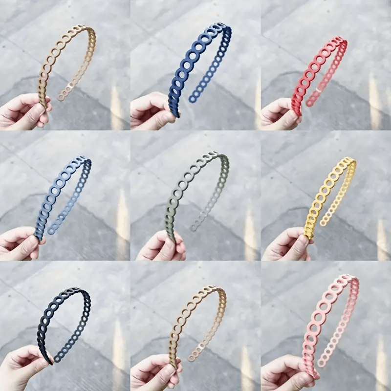 Non-Slip Circle Design Headbands Assorted Color - 1 Pcs (KT-217B-424)