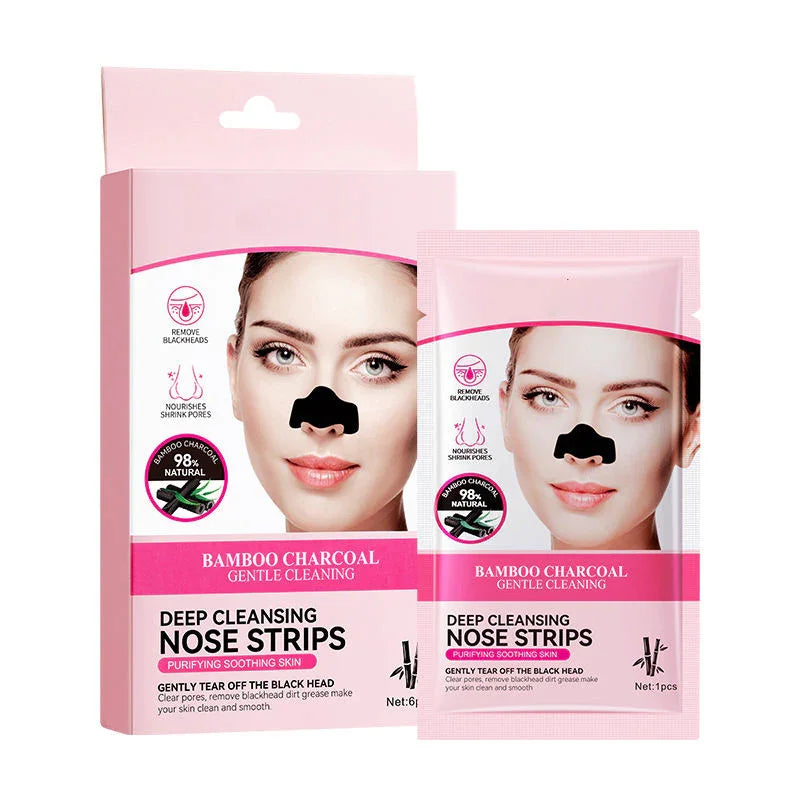 Sadoer Bamboo Charcoal Deep Cleansing Nose Strips - 6 Pcs