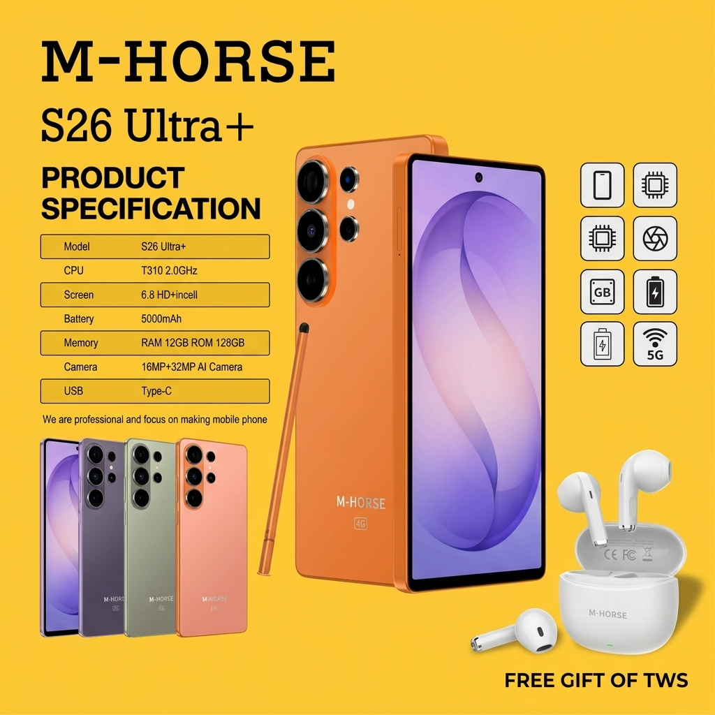 M-HORSE S26 Ultra NFC 12GB Ram + 128GB Rom