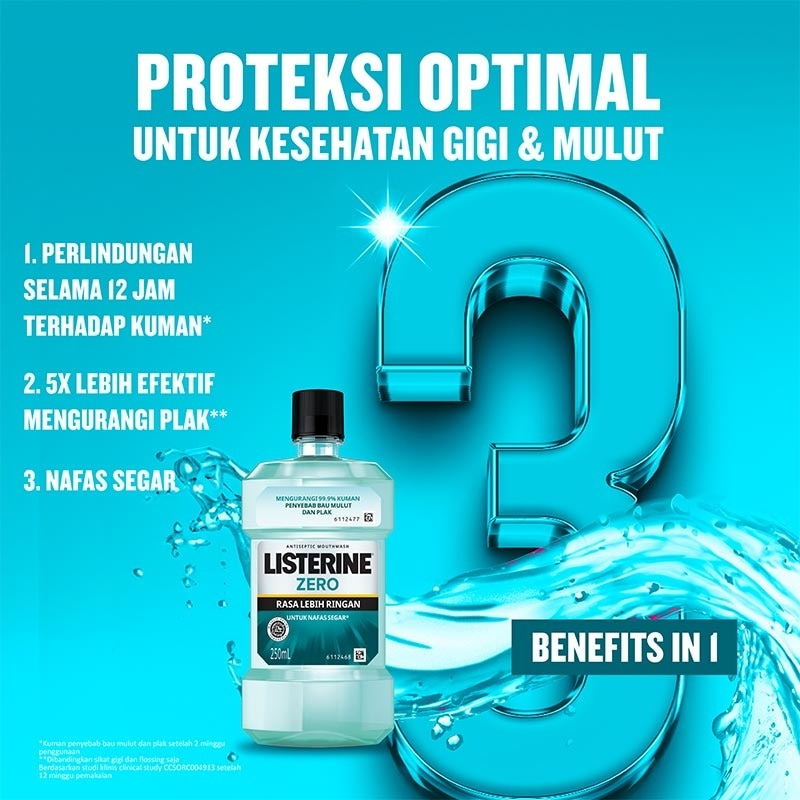 Listerine Zero Antiseptic Mouthwash - 500ml