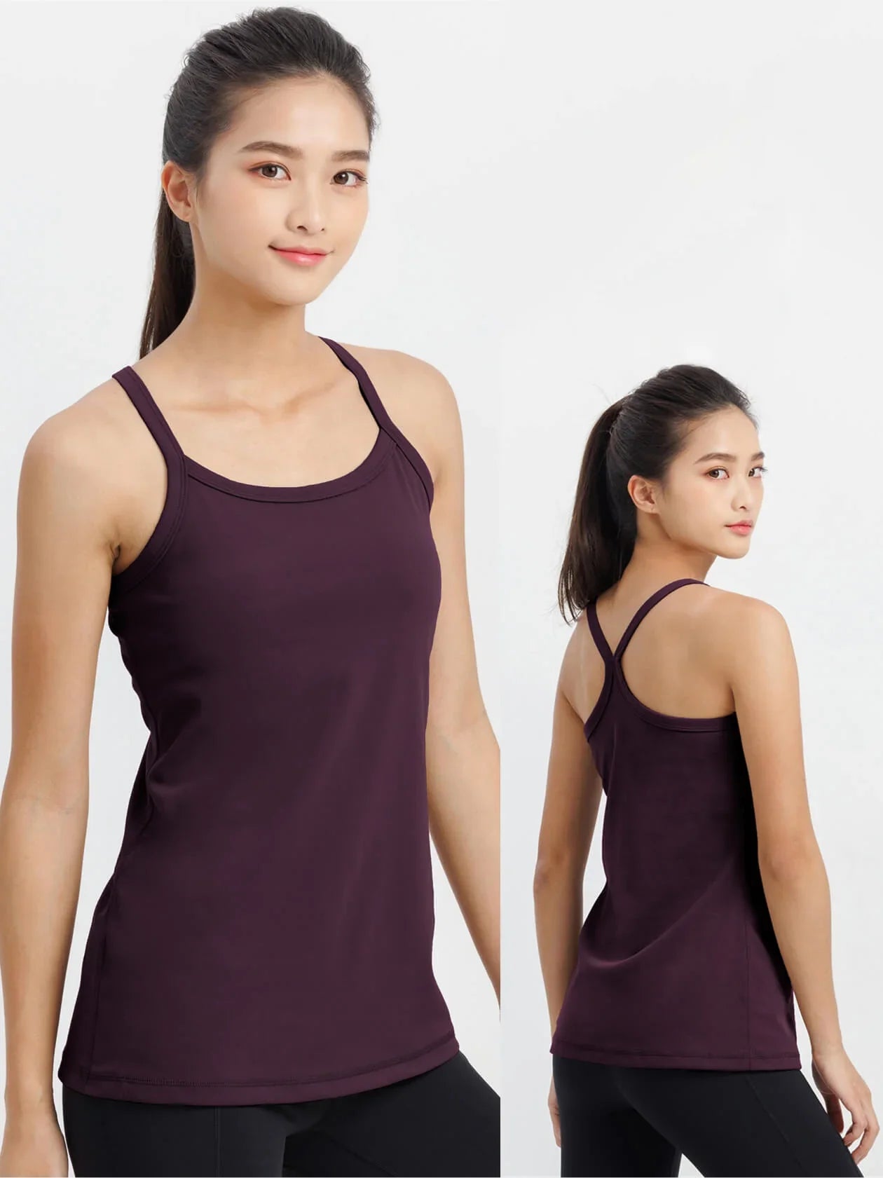 Women's Camisole Sports & Gym Fitness Top - 2641#