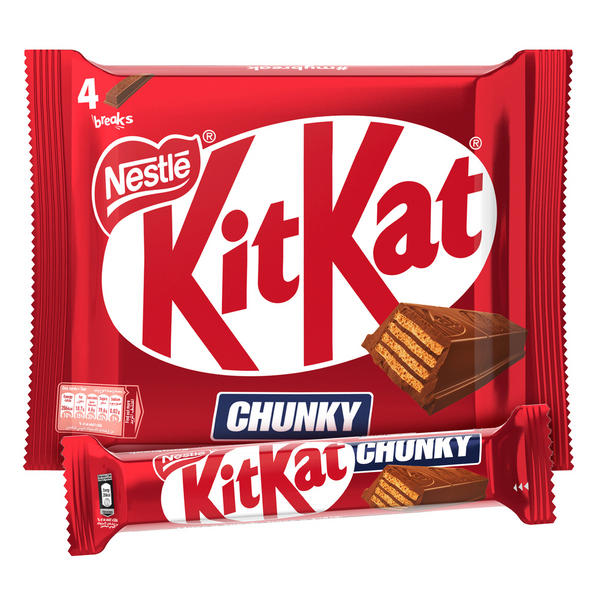 Nestle KitKat Chunky Chocolate Wafer 4 x 40g