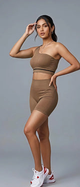 Women's Seamless High Waist Gym Fitness Yoga Wear Set - #5538