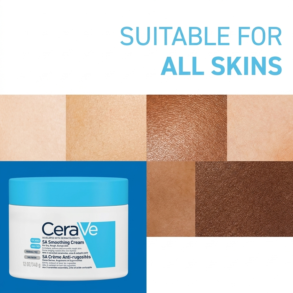 CeraVe SA Smoothing Cream For Rough & Bumpy Skin - 340g