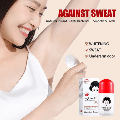 Guanjing Beauty Kojic Acid Brightening Anti-Perspirant Roll On - 50ml