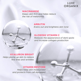 Luxe Organix Niacinamide + Arbutin Healthy Light Brightening Serum Lotion - 350ml