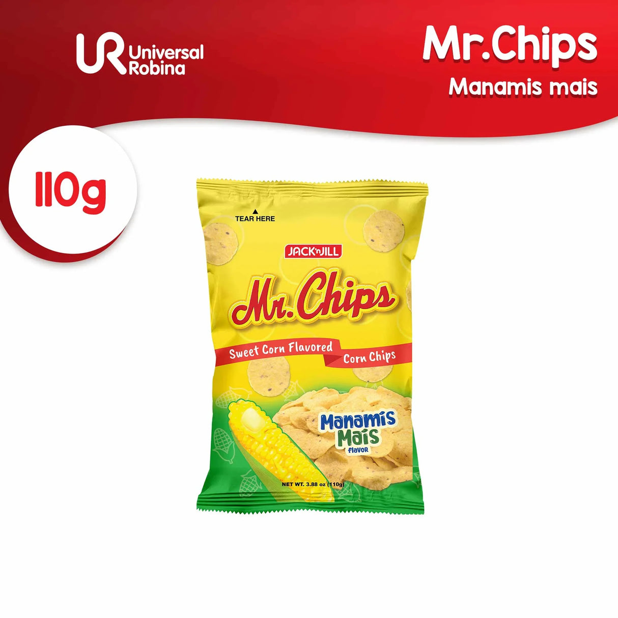 Jack 'n Jill Mr. Chips Manamis Mais Flavor - 110g