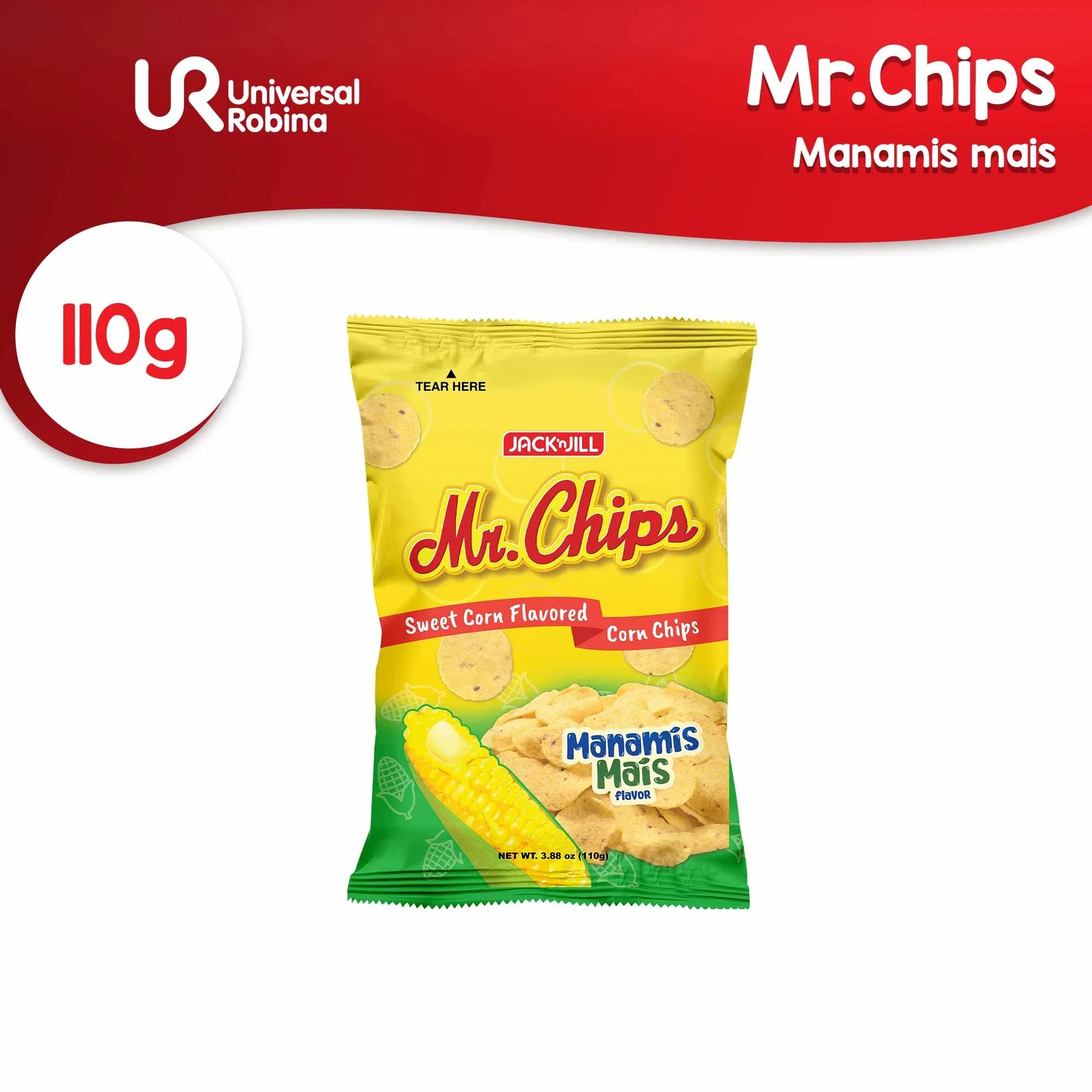 Jack 'n Jill Mr. Chips Manamis Mais Flavor - 110g