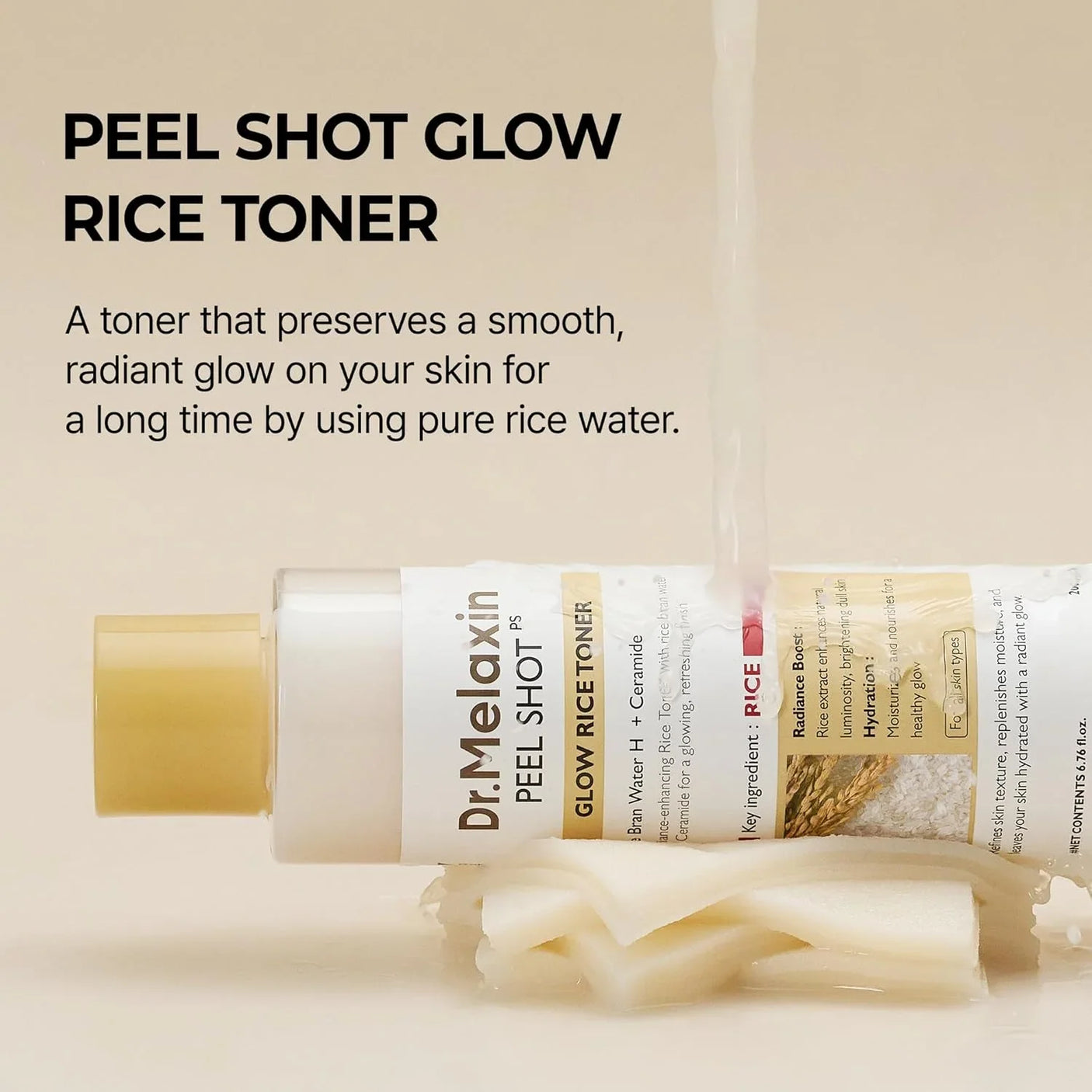 Dr.Melaxin Peel Shot Glow White Rice Toner - 200ml