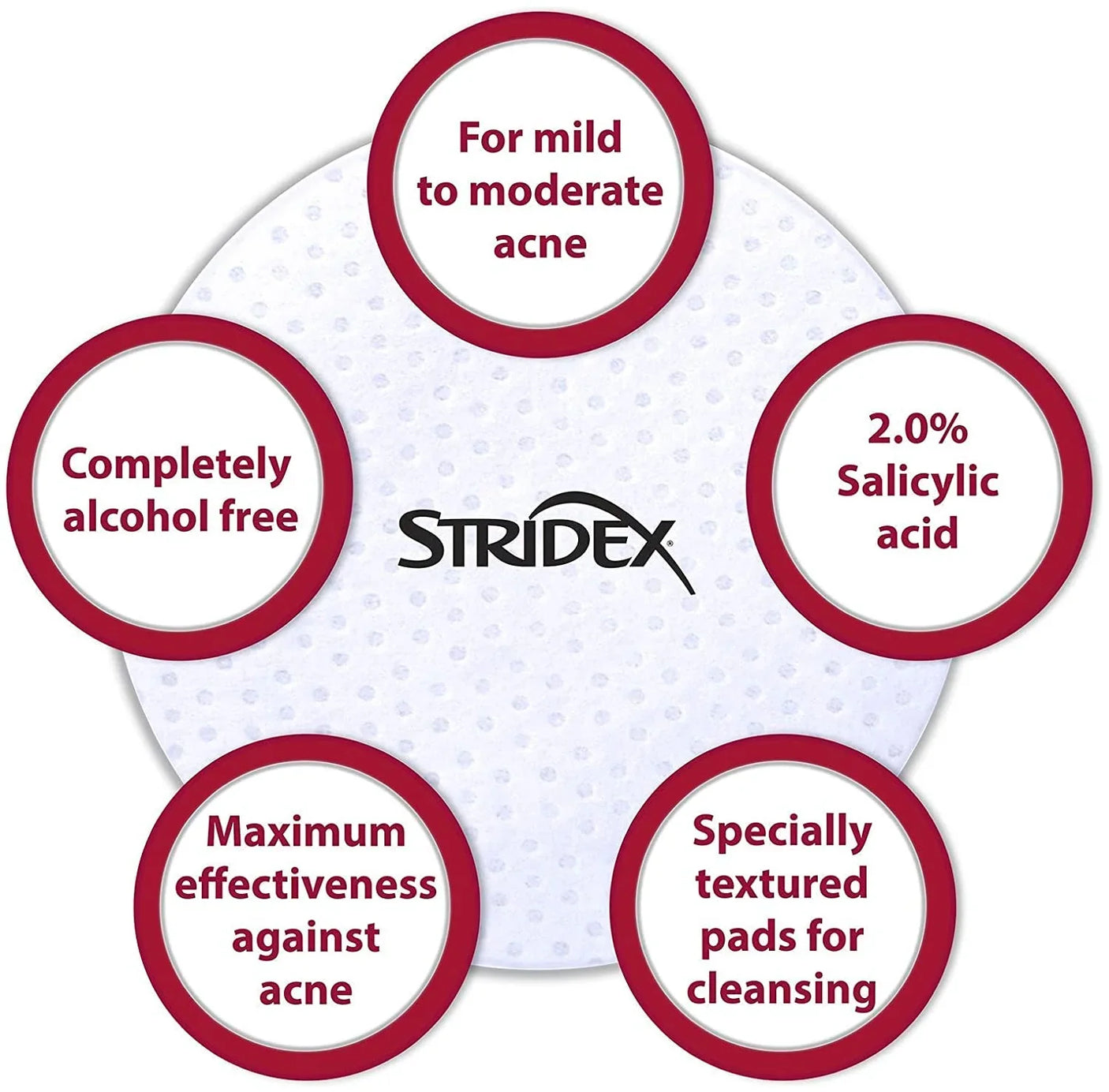 Stridex Alcohol Free Soft Touch Pads - 55s