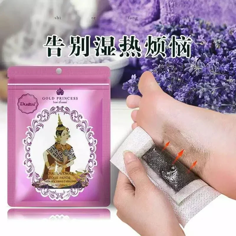 لاصقة القدم dusitra gold princess royal lavender - 10 قطع