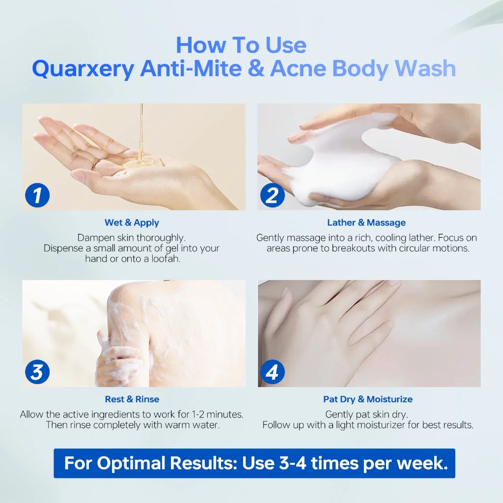 Quarxery Mite & Acne Cleansing Body Wash - 250ml