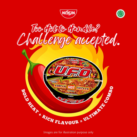 Nissin UFO Korean Hot Chicken Flavour Cup Noodles - 99g