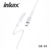 inkax 60W Soft Silicone Data Cable Type C To Type C CB-55