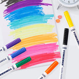 Yomixmax Waterproof Textile Marker & Colouring Pen 8 Colors DM-350