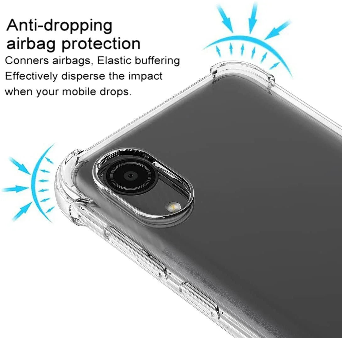 جراب حماية شفاف لهاتف Samsung A03 Core