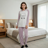 Women's Fuzzy Fleece Hooded Pajama Set