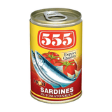 555 Sardines In Tomato Sauce Hot - 425gm
