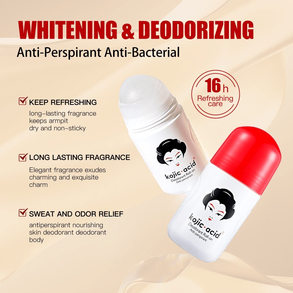 Guanjing Beauty Kojic Acid Brightening Anti-Perspirant Roll On - 50ml