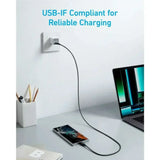كابل أنكر الأصلي للشحن السريع من نوع USB C إلى USB C بطول 6 أقدام - 322