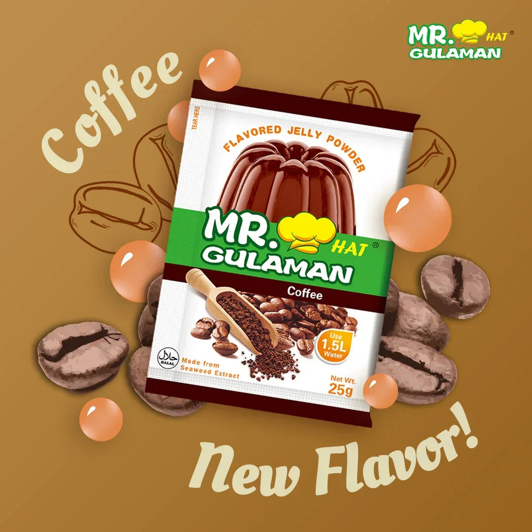 Mr. Hat Gulaman Coffee Flavored Jelly Powder - 1 Pcs