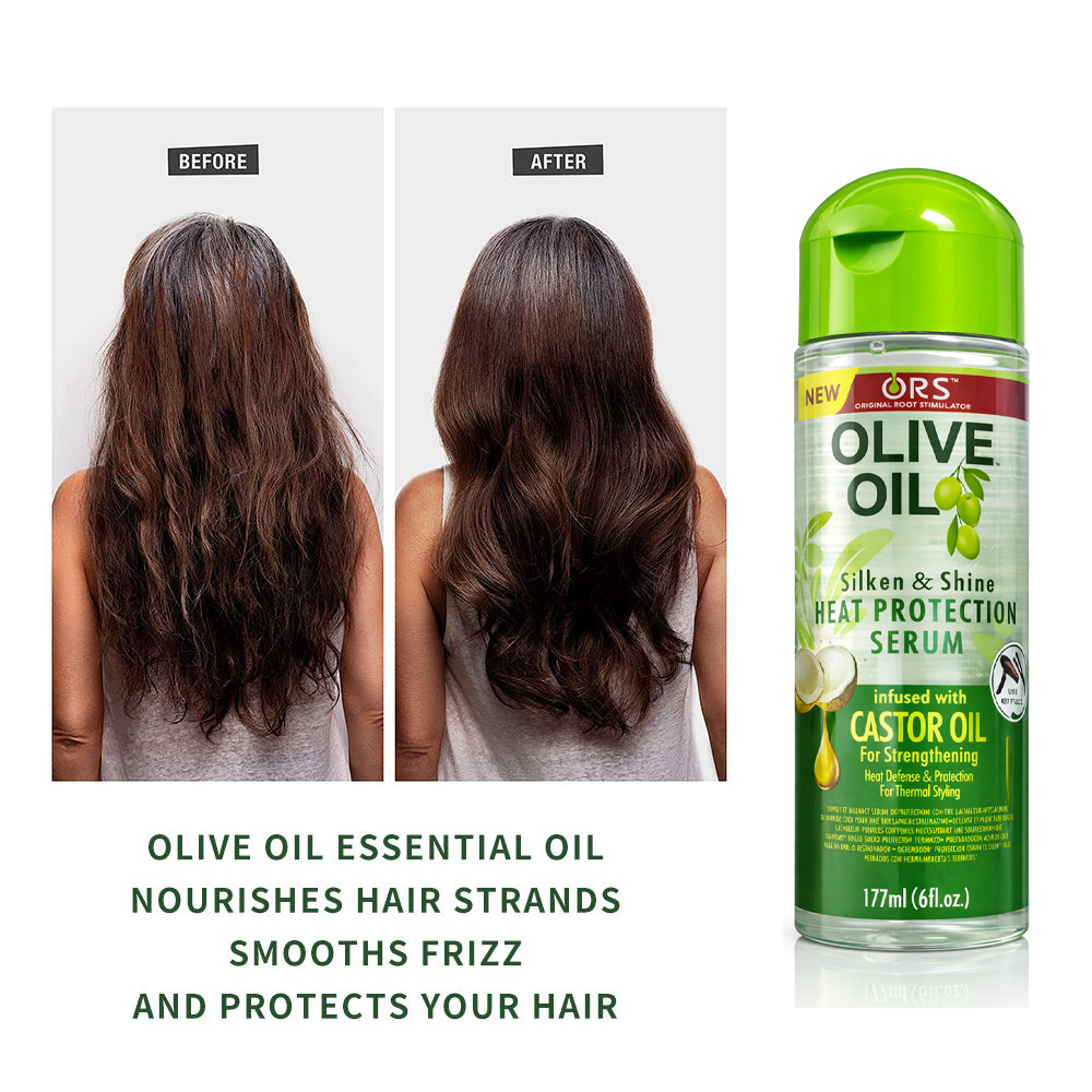 ORS Olive Oil Silken & Shine Heat Protection Hair Serum - 177ml