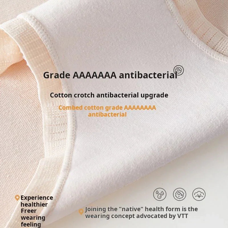 Women's Antibacterial Breathable Cotton Briefs 3Pcs Set #E3075
