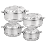 Double-Deck Heat Preservation Fresh Box Food Container Pot Set - 4Pcs
