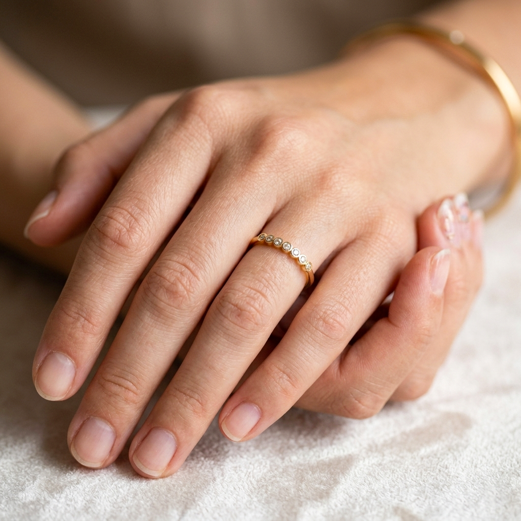 Women's Golden Adjustable Ring #30