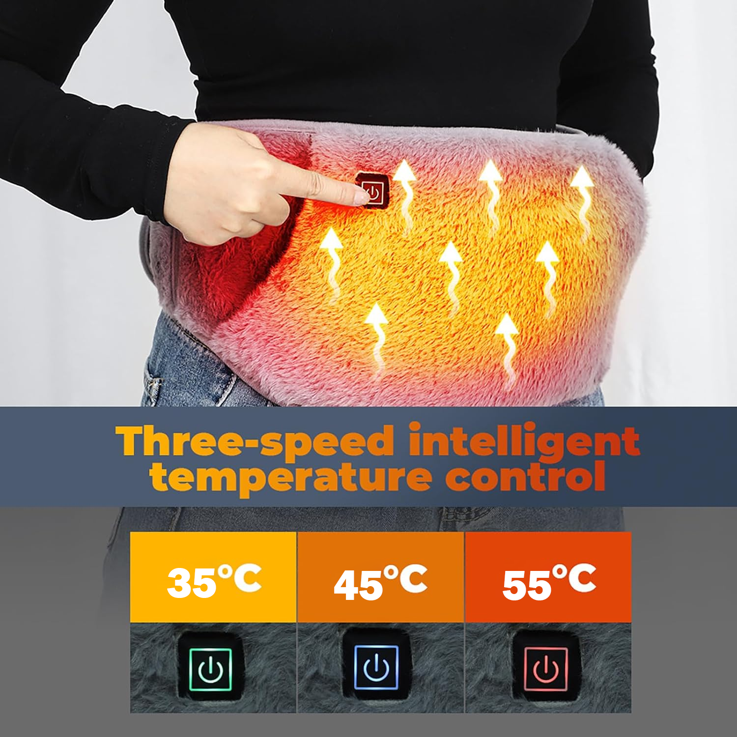 Electric Heating Waist Belt for Pain Relief & Menstrual Cramps LS-207