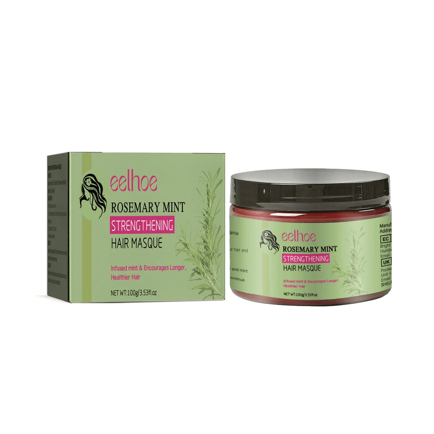 Eelhoe Rosemary Mint Strengthening Hair Masque - 100g