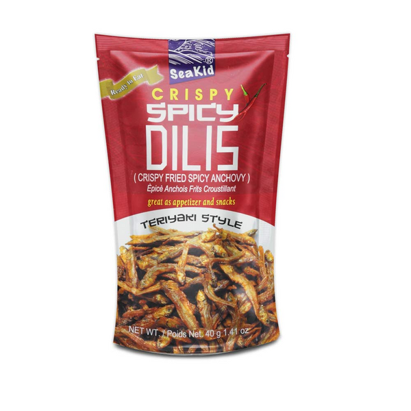 Seakid Spicy Crispy Dilis In Teriyaki Style - 40g