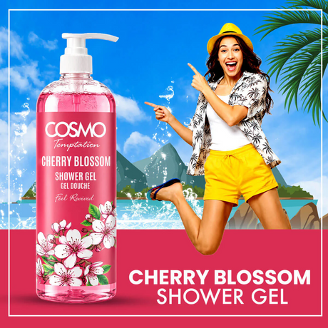 Cosmo Temptation Cherry Blossom Shower Gel - 1000ml