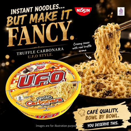Nissin UFO Tuffle Carbonara Flavour Cup Noodles - 105g