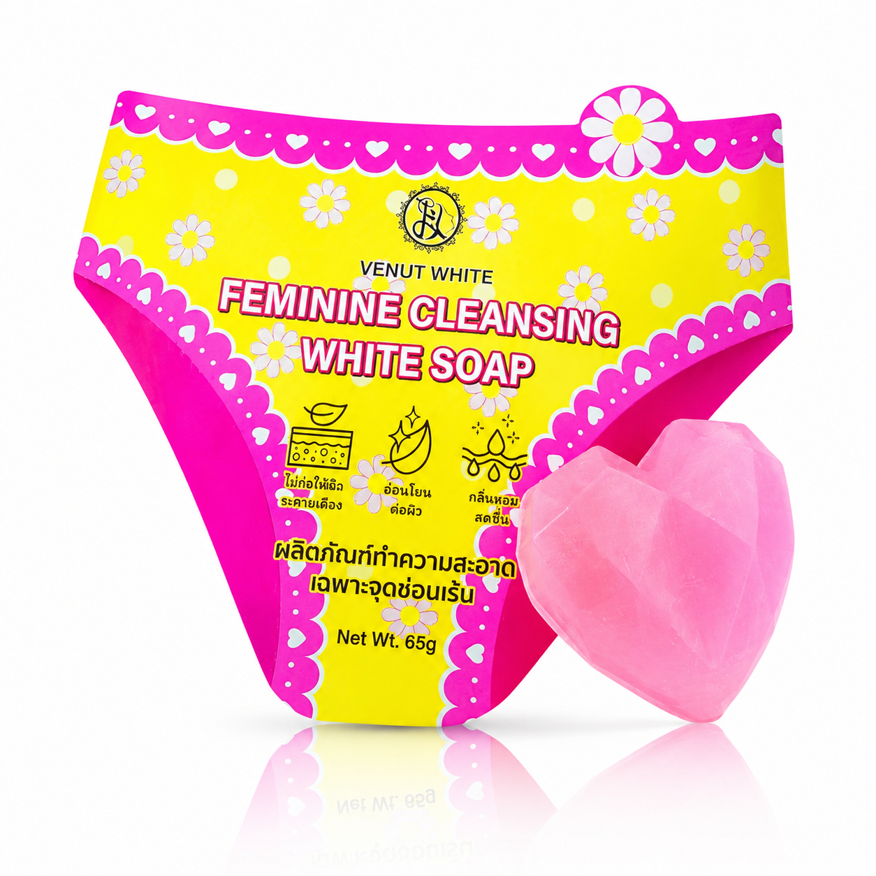 Vinut White Feminine Cleansing White Soap - 65g