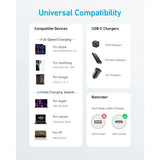 كابل أنكر الأصلي للشحن السريع من نوع USB C إلى USB C بطول 6 أقدام - 322
