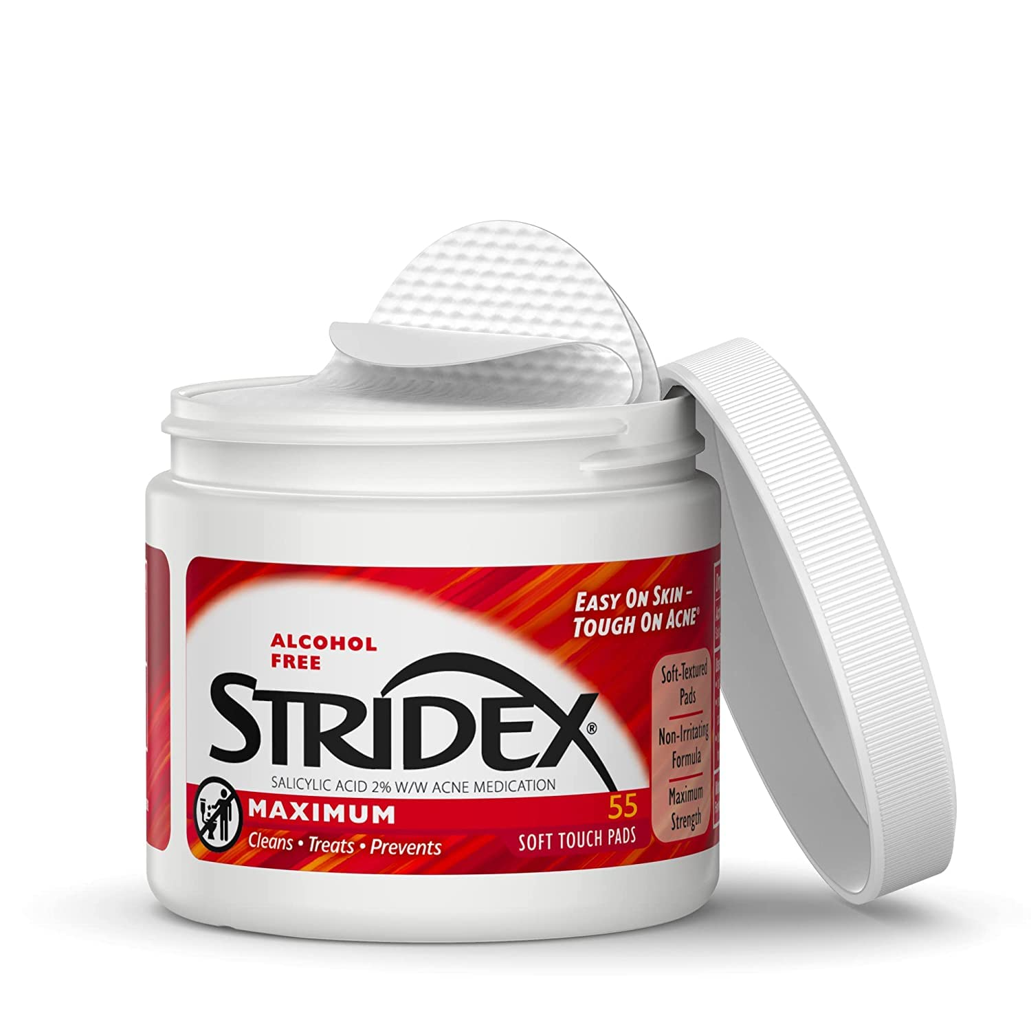 Stridex Alcohol Free Soft Touch Pads - 55s