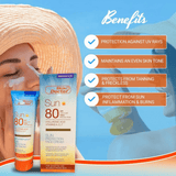 Skin Doctor Sun Spf 80 Hyaluronic Acid Vitamins A,E,F Sun Protection Face Cream -125ml