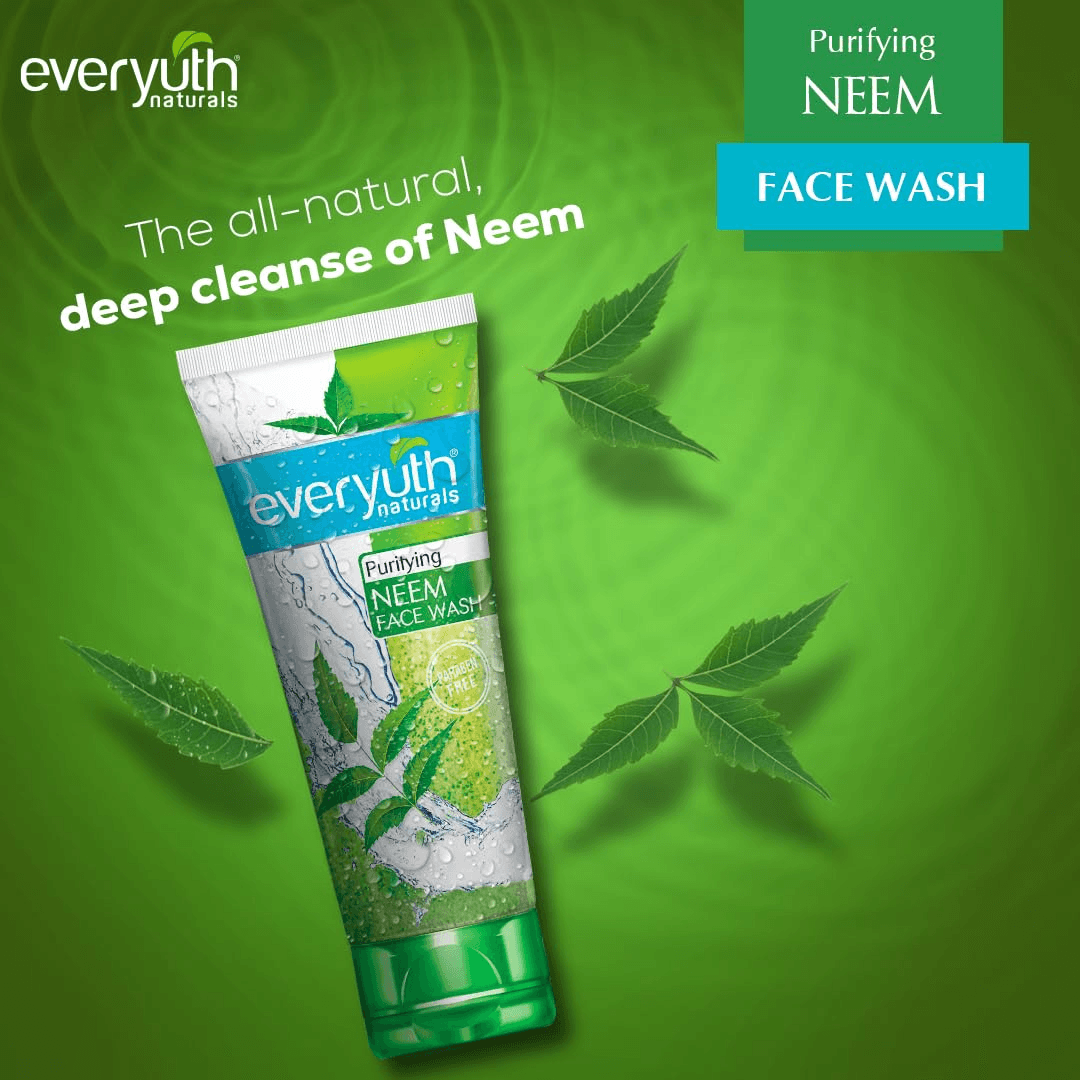 Everyuth Naturals Purifying Neem Face Wash - 2 × 150g
