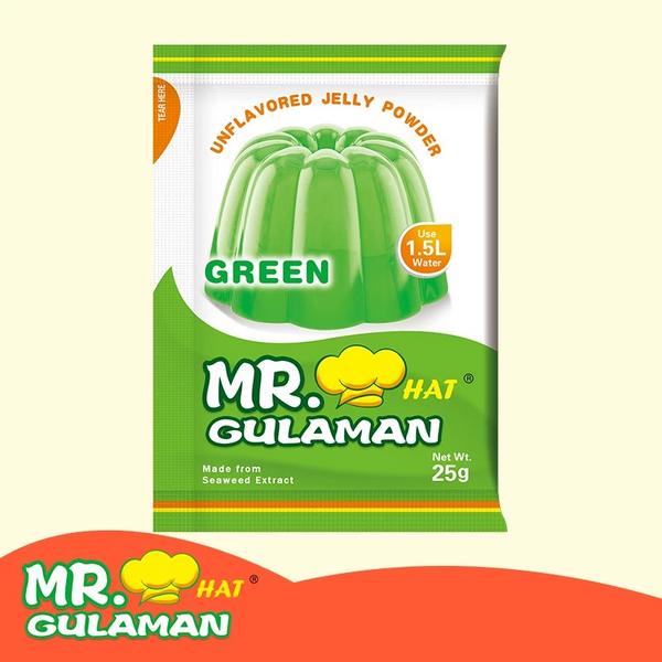 Mr. Hat Gulaman Unflavored Green - 25g