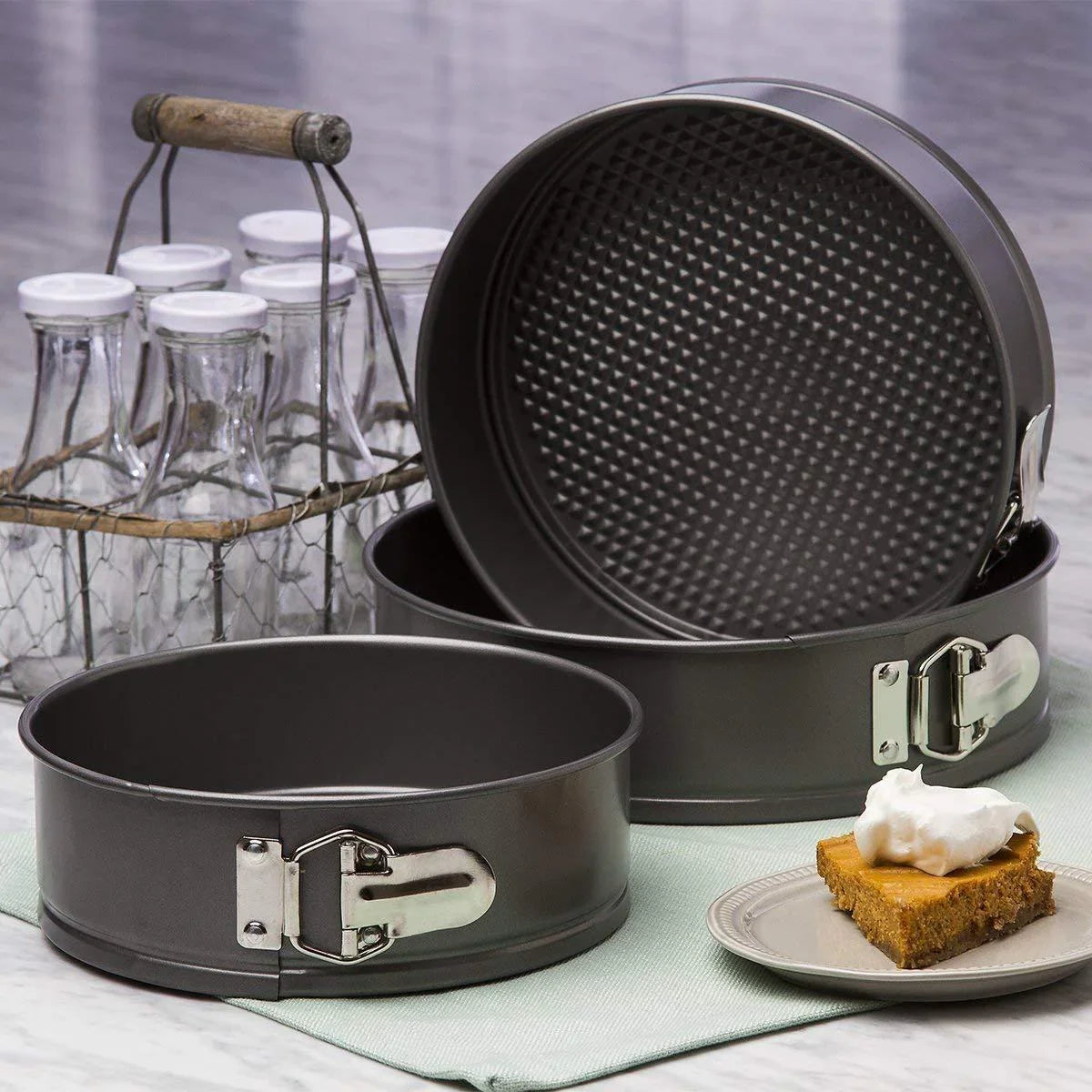Nonstick Cake Mould Pan - 3 Pcs Set