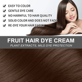 EELHOE Fruit Hair Dye Cream Brown Black - 80ml