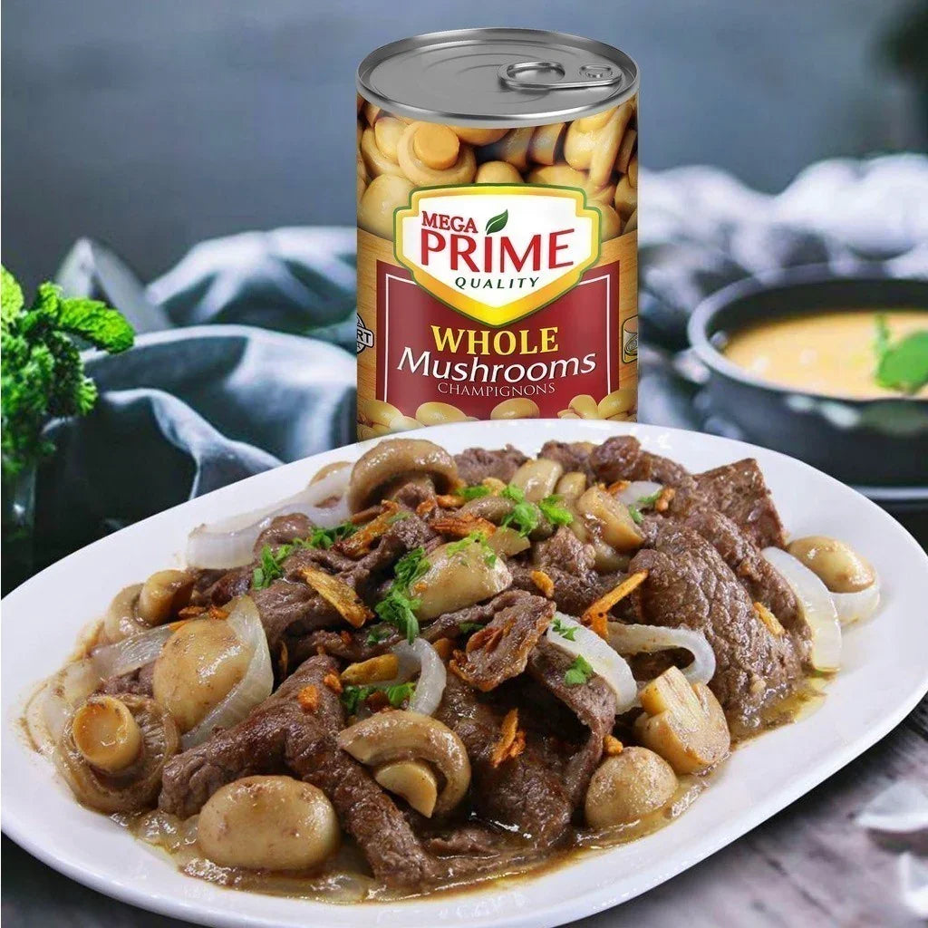 Mega Prime Quality Whole Mushrooms Champignons - 425g