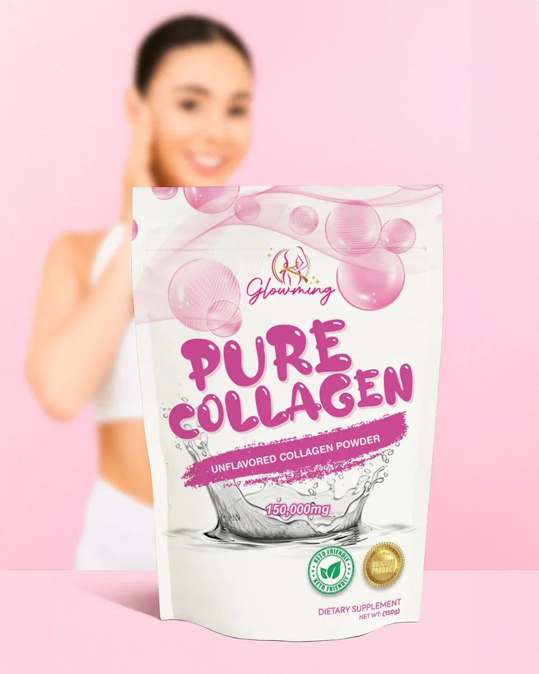 Glowming Unflavored Pure Collagen Powder - 150g