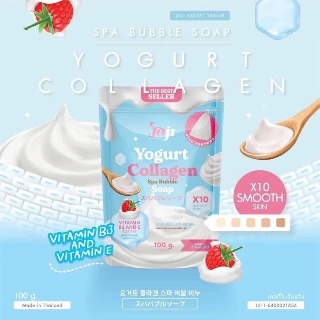 Joji Yogurt Collagen Spa Bubble Soap - 100g