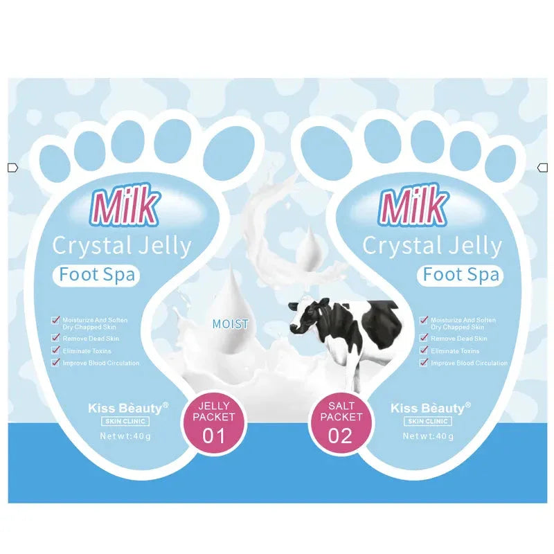 Kiss Beauty Milk Crystal Jelly Foot Spa - 40g+40g
