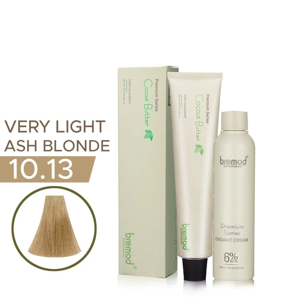 Bremod 10.13 Very Light Ash Blonde Hair Color with Oxidizer - 100ml+100ml