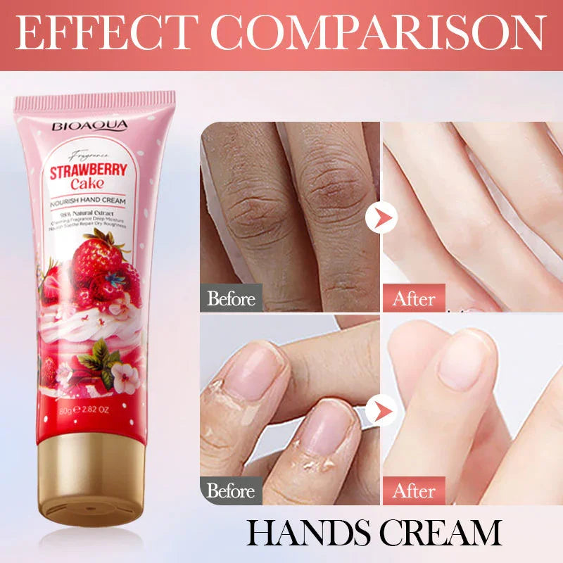 BIOAQUA Strawberry Cake Fragrance Nourish Hand Cream - 80g